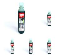 Oregon Huile Moteur Deux Temps, Huile Minérale Semi-synthétique, Faible Teneur en Cendres, Protège le Moteur et Optimise les Performances, 2T, 100 ml, Verte (Lot de 5)