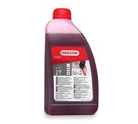 Oregon - Huile Semi-synthétique Pour Moteurs 2 Temps - 1L | Huile minérale partiellement synthétique auto-mélangeante pour une combustion propre avec stabilisateur de carburant intégré