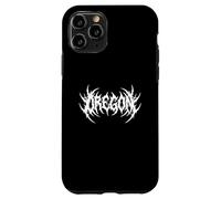 Oregon Ironic Gothic State Pride Metal Vibes Dark Aesthetic Coque pour iPhone 11 Pro