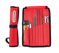 Oregon - Kit d'Affûtage Universel Portable pour Tronçonneuse, Limes Rondes 5/32" (4 millimètres) / 3/16" (4,8 mm) / 7/32" (5,5 mm), Lime Plate, Manche, Guide de Lime et Pochette (617067)