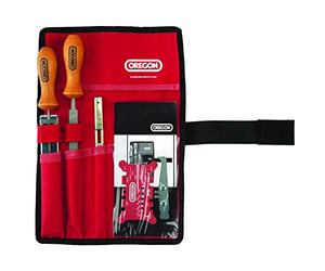 Oregon Kit d'entretien de guide et d'affûtage de chaîne de tronçonneuse | 1/4", 3/8" Low Profile avec limes rondes 4,0mm