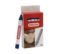 Oregon - Lot de 12 Craies de Marquage Bleues à 6 Faces, Multi-surface - Bois / Métal / Pierre / Béton / Tuiles / Céramique / Plastique / Verre & plus encore (295360)