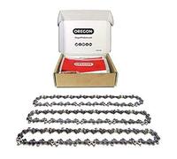 Oregon - Lot de 3 Chaînes de Tronçonneuse pour Guide-Chaîne de 14" (35 cm), 52 Maillons d'Entraînement, Faible Rebond, Compatibles avec Husqvarna, McCulloch, Bosch, Ferrex, Primaster et autres