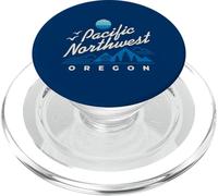 Oregon Pacific Northwest Outdoor Landscape Retro Sunset PopSockets PopGrip pour MagSafe
