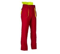 Oregon - Pantalon de Sécurité Yukon pour Tronçonneuse, Protection de Classe 1, Rouge, 3XL (EU 62-64)