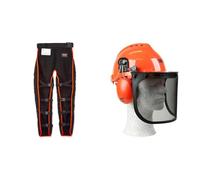 Oregon Pantalon Universel Type A Tronçonneuse Protection Frontale Ajustable (575780) & Yukon Casque Sécurité