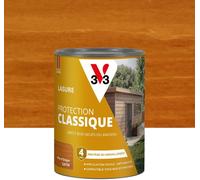 Oregon Pine Exterior Wood Stain - Classic Protection For 4 Years - Protects Against Greying - Direct New Or Old Wood - Anti-Drip Texture - 0.75 L