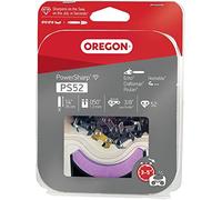 Oregon PowerSharp Ensemble chaîne et Pierre de Rechange pour aiguiseur de tronçonneuse Portable PowerSharp 541652, chaîne à maillons d'entraînement 52 (PS52)