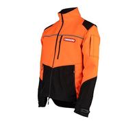 Oregon Protect Pro Veste Haute Visibilité, EPI Professionnel Toutes Saisons, Déperlante, Respirante, Bandes Réfléchissantes, 5 Poches, pour Tronçonneuse, Travaux Forestiers et Extérieurs, Taille M