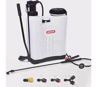 Oregon - Pulvérisateur à Dos de Jardin pour Désherbant/Produits avec Lance et 2 Buses de Pulvérisation Réglables, 20 Litres