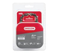 Oregon S33 AdvanceCut Chaîne de tronçonneuse compatible avec Chicago, Earthwise, Greenworks, Sun Joe, 20,3 cm, gris