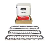 Oregon S56x3 Lot de 3 chaînes AdvanceCut Chaîne de tronçonneuse, pour barre de 40,6 cm, 56 maillons d’entraînement, chaîne à faible recul, compatible avec Husqvarna, Echo, Poulan, Wen et plus encore