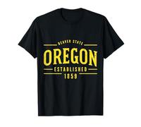 Oregon The Beaver State Estd 1859 Souvenir de Voyage Vintage T-Shirt