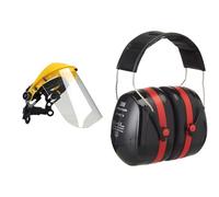 Oregon - Visière de Protection en Polycarbonate Ajustable & 3M Peltor Optime III H540A - H54001, Casque Anti Bruit Auditive de Travail, SNR = 35 dB