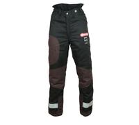 Oregon Yukon Pantalon de Protection pour Tronçonneuse Type A Classe 1 (20 m / s) pour Tronçonnage, Couleur Noir, Taille L (FR 46-48)