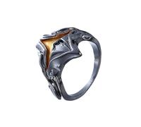 orehugaf Bagues Bague Bijoux Femme Hommes Bagues Ajustables Dark Souls pour Hommes, Vintage, Cicatrice du Démon Havel, Serpent Chloranthy, Lion, Lune Noire