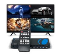 OREI 4 en 1 sortie HDMI 4 en 1,Commutateur HDMI 4 ports,Commutateur sans couture et télécommande IR,Prise en charge 4K @ 30Hz 1080p pour PS4/PC/DVD/caméra de sécurité,Sortie VGA,HDS-401MV