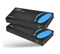 Orei Balun Extension 4K UltraHD sur HDBaset, Câble Ethernet Full 18 Gbit/s sur Cat 5/6/7 - Signal IR - 70 m @ 1080p - 30 m @ 4K 60 Hz