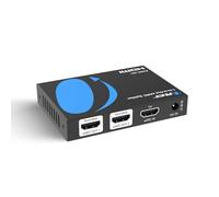 OREI eARC Répartiteur audio 1 entrée 2 sorties - Extracteur et répartiteur audio HDMI ARC/eARC, Dolby Atmos, DTS:X, TrueHD, CEC Volume Control, adaptateur audio double barre de son