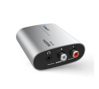 OREI HDMI eARC & ARC Audio Extractor Converter - HDMI ARC to RCA L/R Converter with 3.5mm Jack - ARC/eARC Audio Converter for Speaker, Headphone, Home Theater (DA25)