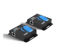 Orei Rallonge HDMI 4K UltraHD 4K @ 60 Hz 4:4:4 sur câble Simple CAT6/7 avec contrôle HDR et IR jusqu'à 50,3 m - Loop Out (UHD-IPC165-K)