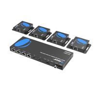OREI Répartiteur HDMI 1 x 4 Multiple sur Un Seul câble CAT6/7 1080p avec Gestion EDID à Distance Infrarouge - jusqu'à 50 m - Boucle - Faible Latence - Support Complet
