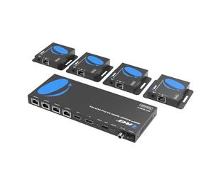 OREI Répartiteur HDMI 1 x 4 Multiple sur Un Seul câble CAT6/7 1080p avec Gestion EDID à Distance Infrarouge - jusqu'à 50 m - Boucle - Faible Latence - Support Complet