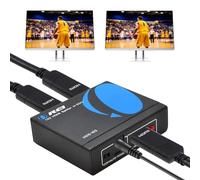 OREI Répartiteur HDMI 4K 1 entrée 2 Sorties - Ultra HD 4K @ 30 Hz 1 x 2 V 1.4 HDCP, Alimentation HDMI Prend en Charge 3D Full HD 1080p pour Xbox, PS4 PS3 Fire Stick Blu Ray Apple TV HDTV - Adaptateur