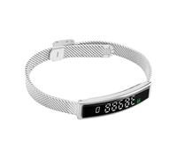 Oreilet 2025 Bracelet Intelligent, épreuve l'eau BT 5.3 Tracker Fitness d'activité avec Application et Compteur Pas et Calories, Bracelet santé Intelligente pour Femmes Hommes (Silver)