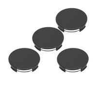 Oreilet 4 Pièces Enjoliveurs de Centre de Roue de Voiture, Enjoliveurs de Jante de Voiture Anti-Chute, de Centre de Roue ABS, Extérieur 65 Mm, Intérieur 62,2 Mm, Remplacement du Couvercle de (Black)