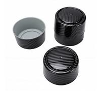 Oreilet 4PCS Capuchons de Moyeu en Fibre de Carbone pour Roues de Taille | Jeu de capuchons de moyeu sans outil, ajustement universel, couvre-jantes noirs, Kit de capuchon central Durable pour Jimny
