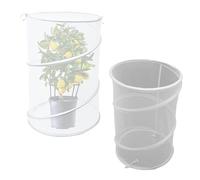 Oreilet 4pcs Pop-up Couvertures de Plante Mini Cultiver en Serre, Enceinte de la Plante en Filet D'insectbarrier, Plantes de Protection de Protection des Légumes de Tente, 13inx19,7 (White)