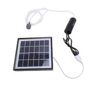 Oreilet Aérateur Solaire d'étang 10W, Barboteur d'étang de Pompe à Air 'oxygénateur de Poisson à énergie Solaire Portable, Pompe à Oxygène pour Aquarium de Poissons en Plein Air (BLACK)