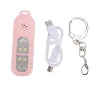 Oreilet Alarme de sécurité Personnelle 130DB, Porte-clés Protection D'alarme Extrêmement Forte, 3 Couleurs, Sirène de sécurité d'urgence, Porte-clés D'auto-défense, pour Course Nuit (Pink)