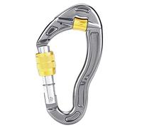 Oreilet, Alliage de Magnésium en Aluminium 25kn à Vis Verrouillage à Vis avec Poulie pour Grimper, Alpinisme, Exploration Extérieure, Protection L'ingénieur (Yellow)