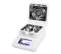 Oreilet Analyseur d'humidité Halogène, Analyseur d'humidité Laboratoire Chauffage Halogène à écran Tactile 5", Chauffage et Séchage Rapides, lisibilité: 0,002G, Pesée (Prise UE