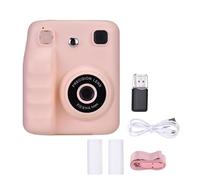 Oreilet Appareil Photo Instantanée pour Enfants Numérique Vidéo 48MP avec 2 Papiers d'impression pour Garçons Filles 4 5 6 7 8 9 10 Ans, Jouets Tout-Petits,Tête d'impression 200 DPI (Pink)
