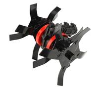 Oreilet Attachement du Cultivateur de Jardin, Roue à Outils du Cultivateur, Pales de Remplacement des avec Quatre Dents Premium pour Les Cordes Capables de Fixation, Powerheads