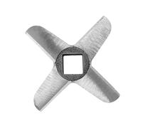 Oreilet Blade de Moulin à Viande en Forme de Viande, Batteur de en Acier Couteau de Couteau Remplacement en Acier Inoxydable à pour le (N ° 32)