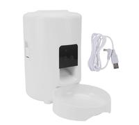 Oreilet Bol Automatique pour Animaux Compagnie 2L, Mangeoire WiFi pour Animaux Compagnie Contrôle APP, Distributeur Intelligent Nourriture pour Chien et Chat chronométré à Distance (White)