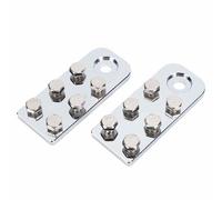 Oreilet Borniers de Batterie à Cosses Plates à 6 Points, Bornier de Batterie Résistant à la Chaleur, Boulons à Oreilles Plats en Fixer les Bornes de, Connexion Boulon