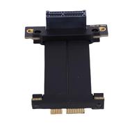 Oreilet Câble Colonne Montante PCIe 4.0 X1, Mâle Perte 90 DegréS 16gt / S Câble D'extension, PCI Express Gen 4 GPU Graphics Carte Extender Adaptateur pour M.2 WiFi USB (5 cm)
