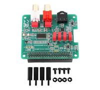 Oreilet Carte Son HiFi DAC Hat, Carte D'extension de Carte Haut de Gamme avec DAC 384 KHz 32 Bits pour W 3B Pi 4 Pi 5, avec Connecteur 40 Broches et Prise Jack 3,5 Mm