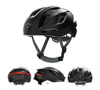 Oreilet Casque de Vélo Intelligent, Casque BT Intelligent avec Caméra 1080P, Clignotants, Vélos de Route Montagne, Casques D'équitation en Plein Air pour Hommes Adultes et Femmes (Black)