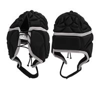 Oreilet Casque Football, Casque à Coque Souple Antichoc en EVA pour Adultes, Enfants, Tout-Petits, Jeunes, Protection Contre Collisions, Rugby rembourré pour Sport, Crosse (Black)