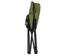 Oreilet Chaise de Camping Pliante, Cadre en Acier Robuste, Chaise Portable en Tissu Oxford 600D, de Plage avec Siège rembourré, Pochette à Boissons et Poche Latérale, pour la Pêche, la Randonnée, Le