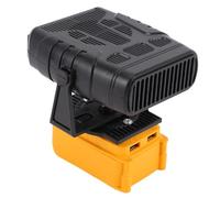 Oreilet Chauffage alimenté par Batterie, Petit Radiateur Rechargeable, Ventilateur électrique pour Camping Plein Air,Chambre à Coucher Bureau, 2Sorties USB, 55-85 ℃ (sans Batterie)