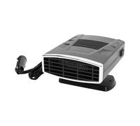 Oreilet Chauffage Dégivrage Voiture, 150 W 12 V 2 Vitesses Rotation à 360° Ventilateur Portable pour L'hiver, Désembueur Pare-Brise Avec Câble 1,5 M pour Véhicule, Camping-Car, Suv