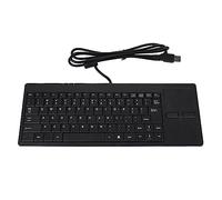 Oreilet Clavier Filaire USB avec Port HUB Intégré, 86 Touches Plug & Play, Silencieux, Ultra Fin, avec Tapis Antidérapant, pour Ordinateur Portable et de Bureau