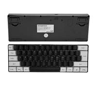 Oreilet Clavier RVB, 61 Touches Ergonomic Mechanical Wired Gaming Keyboard, LED Backlight Computer Clavier pour Business Office School, Portable, Plug (Black)